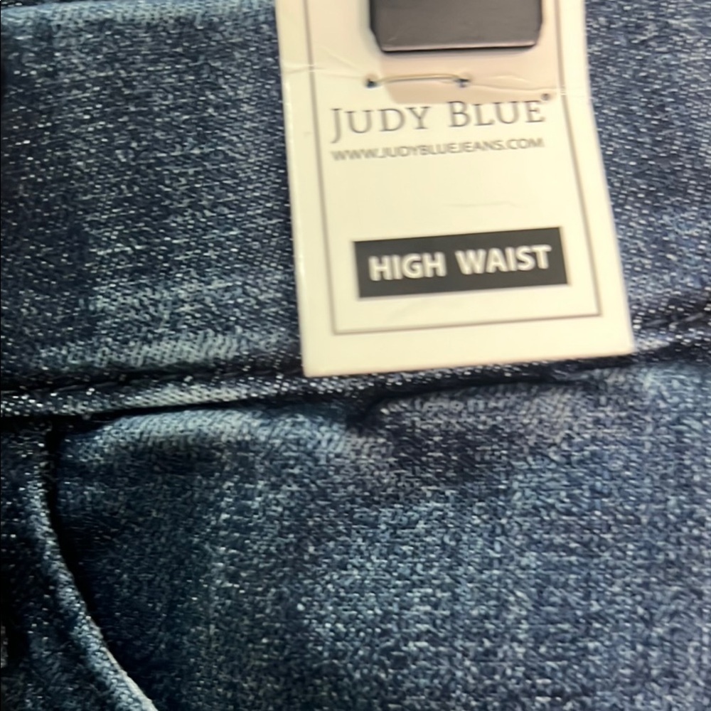 Judy Blue Shorts Jean Denim Fray Hem Pullon Elastic Waist High Waist Small - Picture 5 of 14